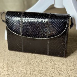 Snake print small evening purse